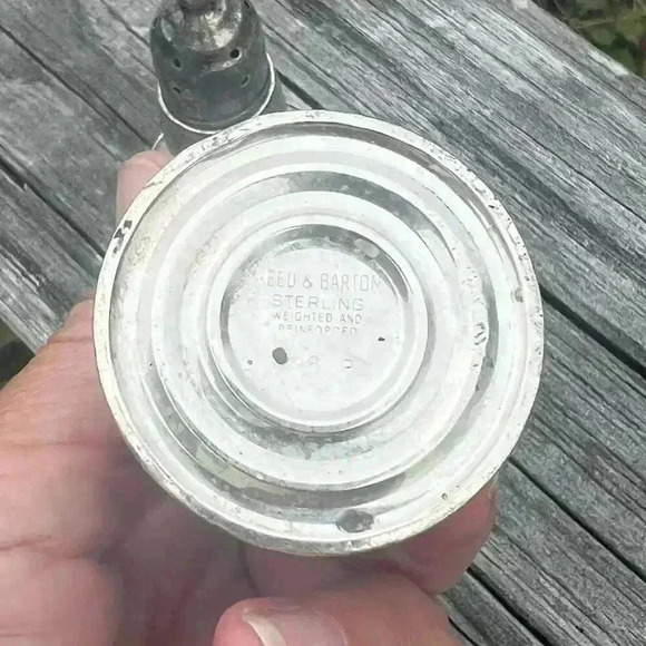 Reed and Barton Sterling Weighted and Reinforced Salt & Pepper Shakers - Picture 5 of 5